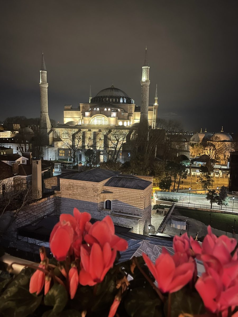 Hagia Sophia at night