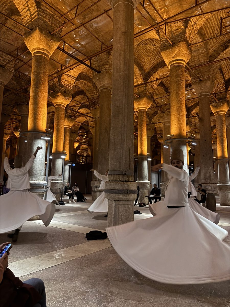 Whirling dervishes in the Cistern