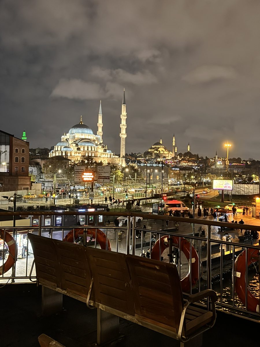 Istanbul skyline from ferry